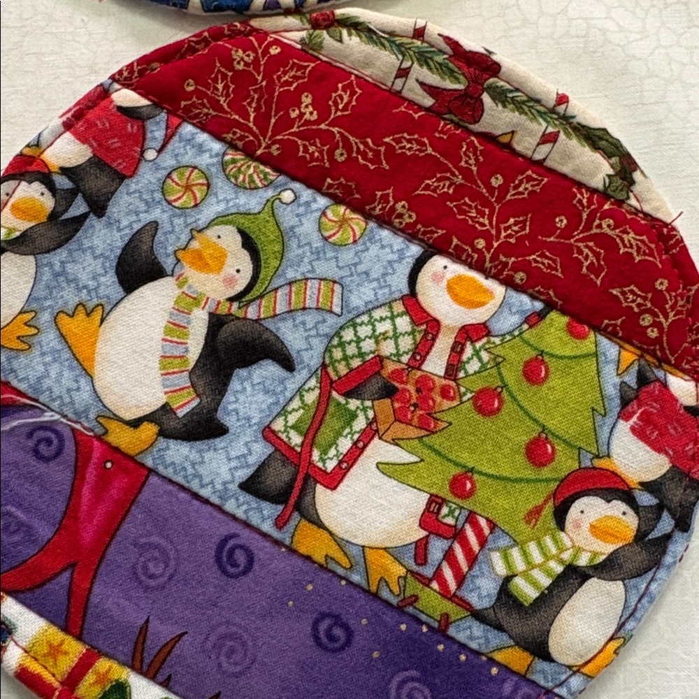 Holiday Tiny Quilts Colorful Patchwork - Picture 3 of 7